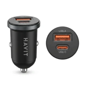 Havit Dual Port Fast Car Charger 30W Max (CC2043)