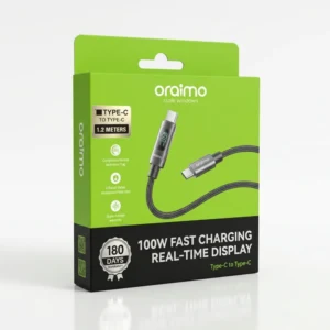 Oraimo c to c 100w display cable